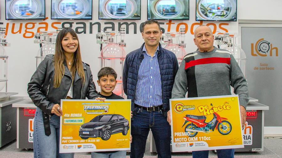 El Telebingo Chubutense entregó un auto, una moto y repartió millones de pesos en toda la provincia