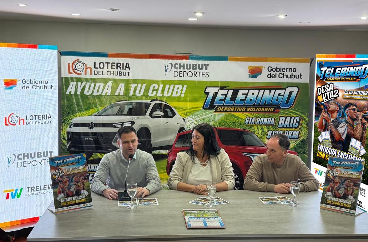 Trelew tendrá un gran cierre del Telebingo Deportivo con Desakta2