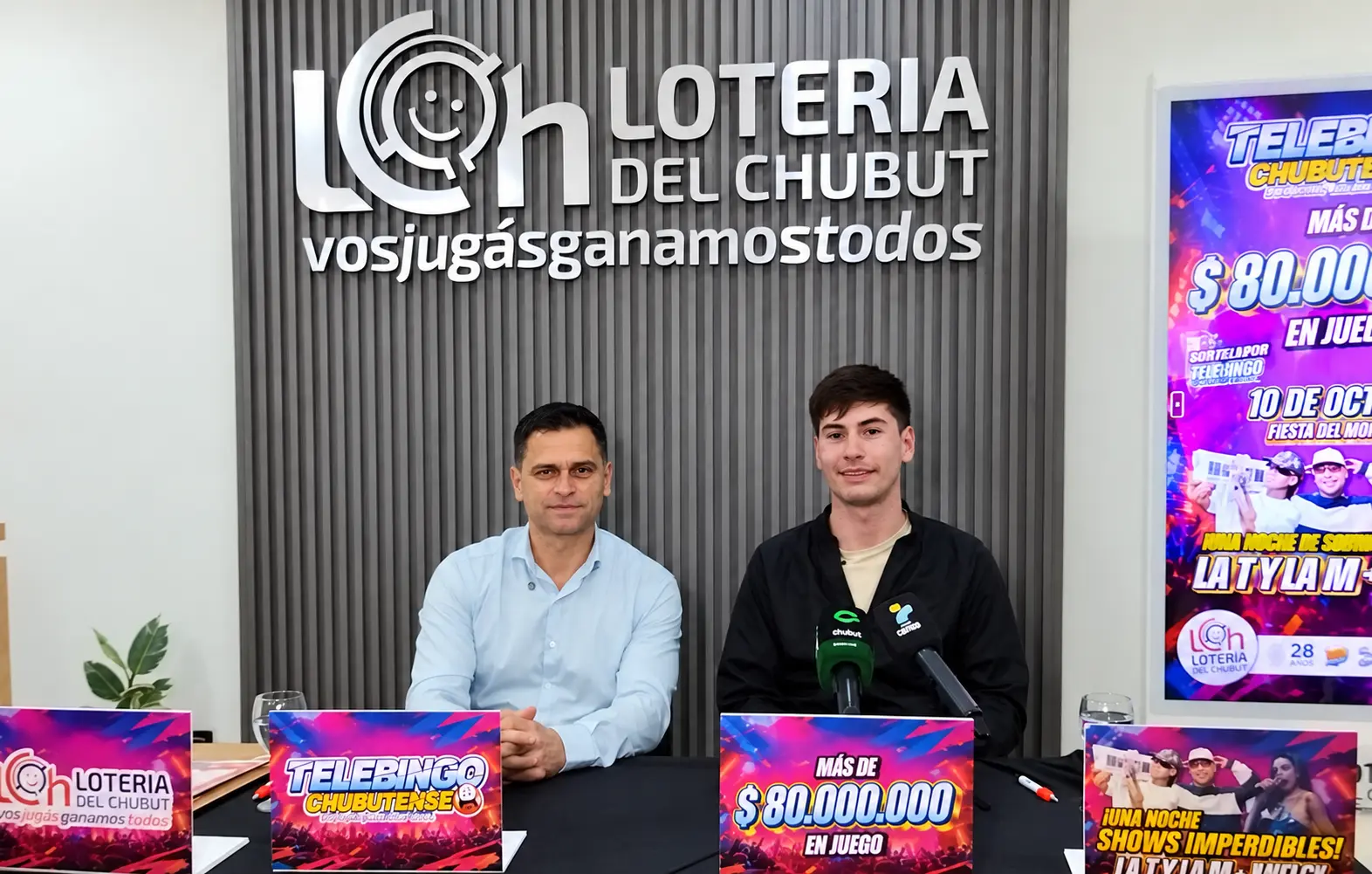 La T y La M y Aneley llegan a 28 de Julio junto al Telebingo Chubutense